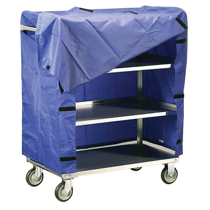 4-Shelf Stainless Steel Linen Cart and Cover, 500-lb. Capacity