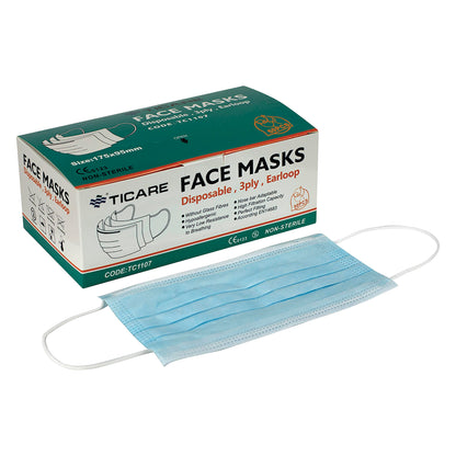Ticare® 3-Ply Disposable Face Mask