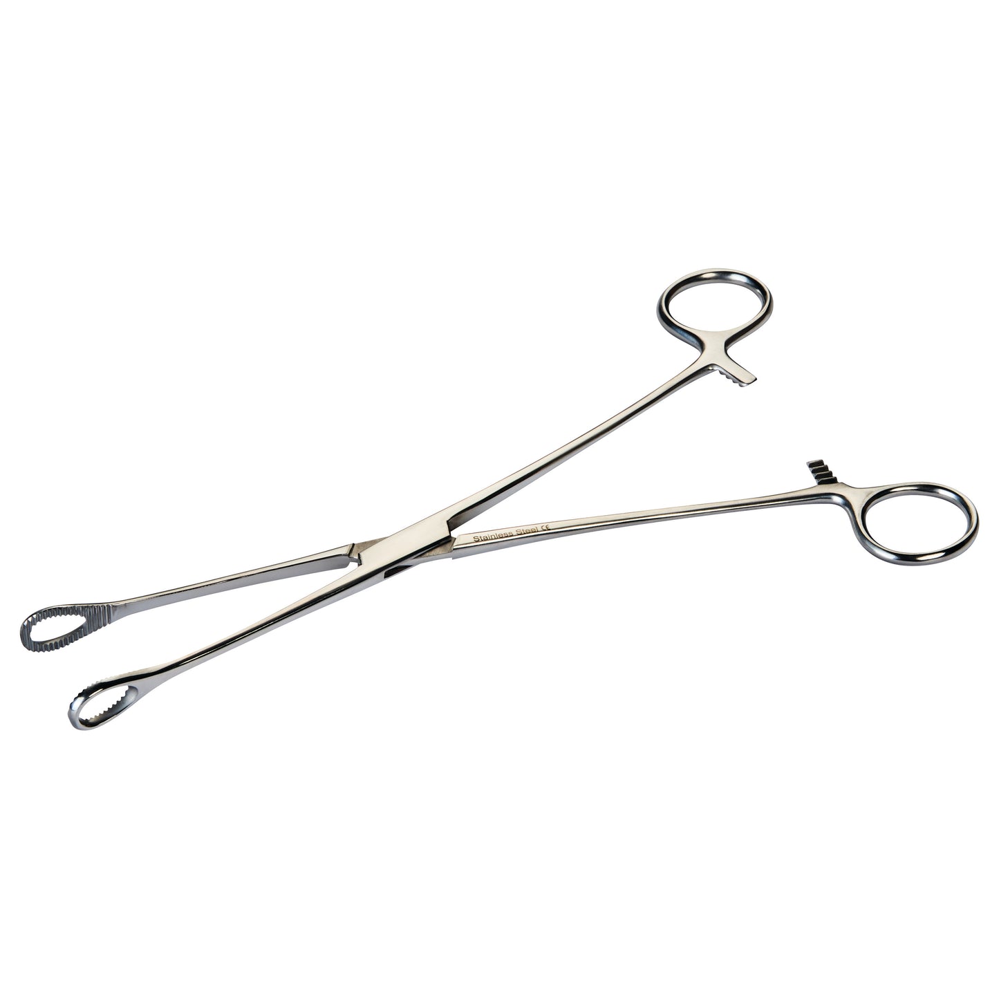 Serrated Foerster Sponge Forceps, 9-1/2"L, Straight, Economy Steel