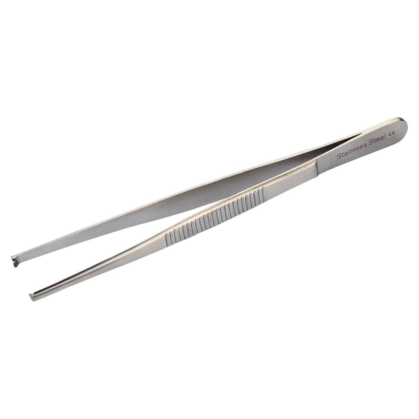Tissue Forceps, 4-1/2"L, 1x2 Teeth, Economy Steel