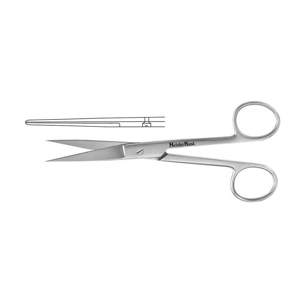 MeisterHand Operating Scissors, Straight, Sharp-Sharp, 6-1/2"L, MH5-8