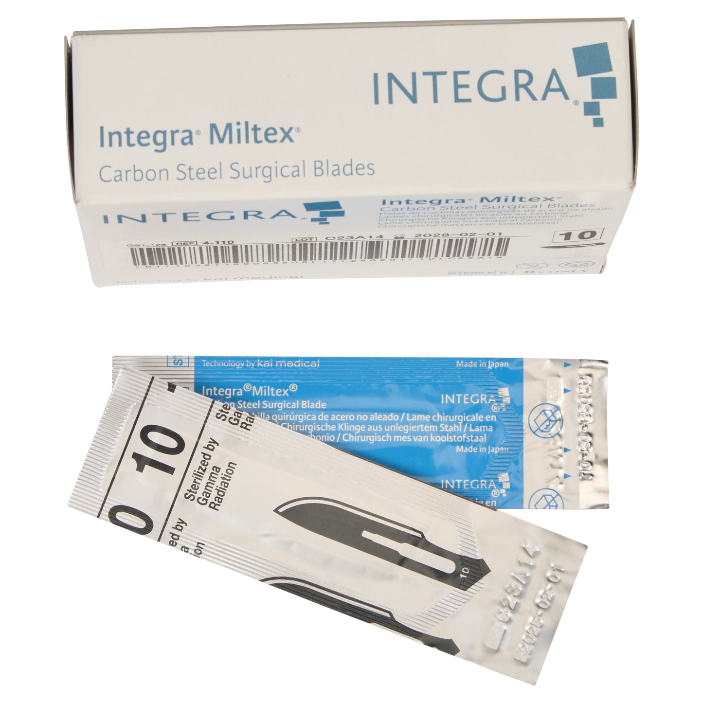 Carbon Steel Blade, No. 10, 4-110, 100/Box