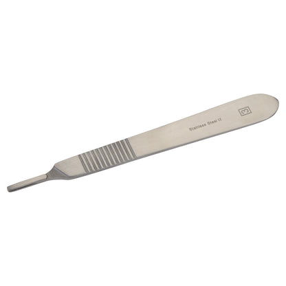 Scalpel Blade Handle, Size 3, Fits Blade Sizes 10-15, Economy Steel