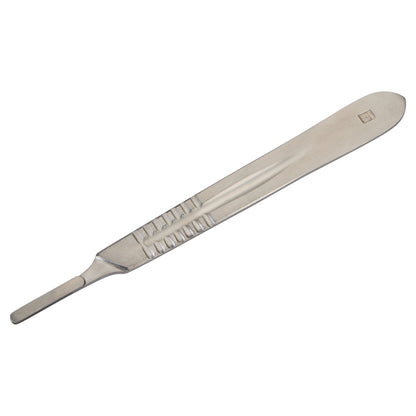 Scalpel Blade Handle, Size 4, Fits Blade Sizes 20-25, Economy Steel