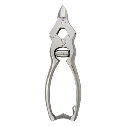 Double-Spring Nail Nippers, 6"L, Concave Jaw, Stainless Steel, 40-219