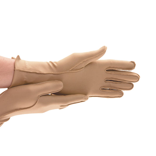 Therapeutic Compression Gloves, Open Finger, Large, Pair