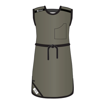 Grab ’n Go Tie Apron, Female, Ultralight Lead-Free, Charcoal, X-Large