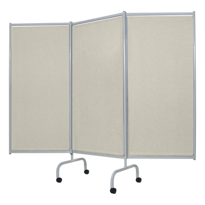 Privess Elite Three-Panel Privacy Screen, 84"W x 70"H (Extended), Dune
