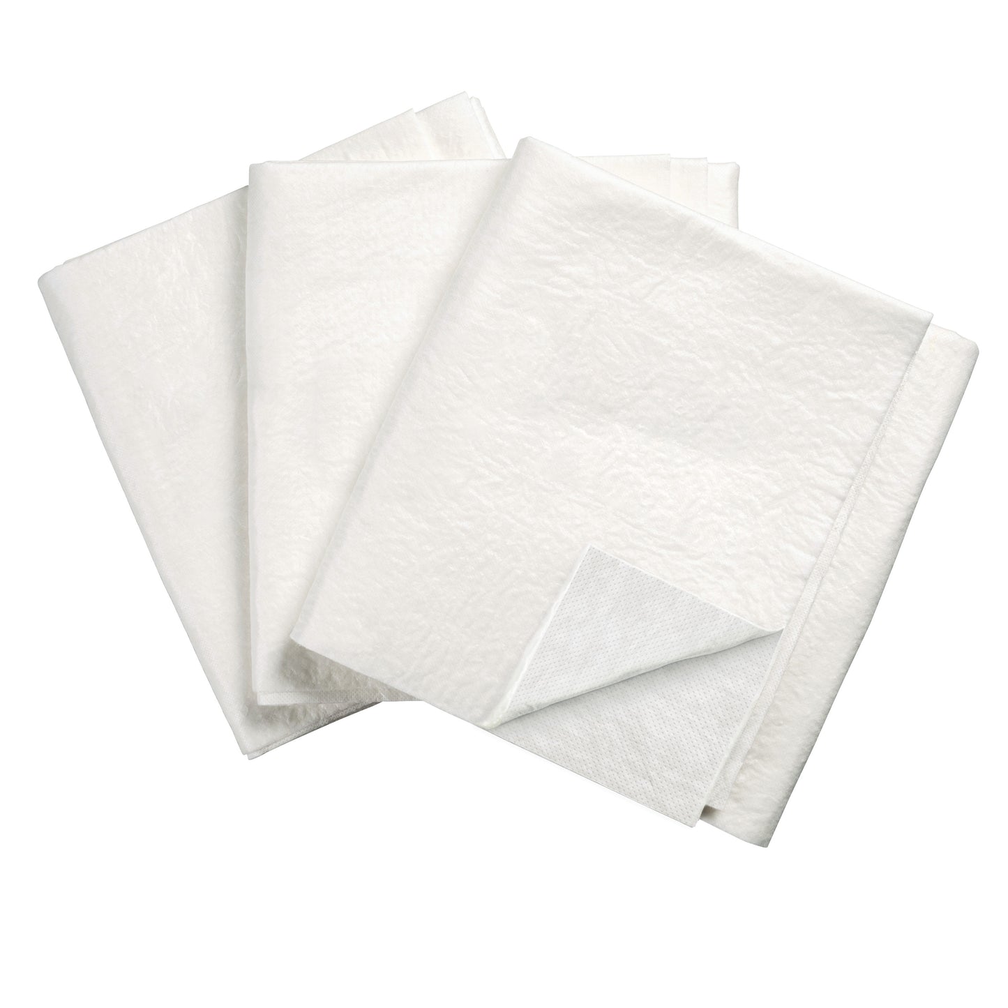 White Absorbent Mat for Emergent Use, 50"W x 28"L, 3.5 Liters, 10/Box