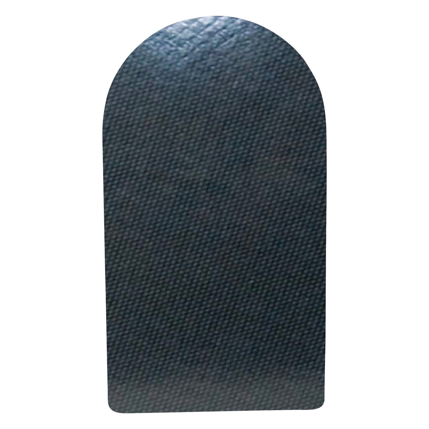 Aetrex Carboplast Composite Sheet, dark grey, curved top with a textured surface, used for orthopedic support or shoe modifications.