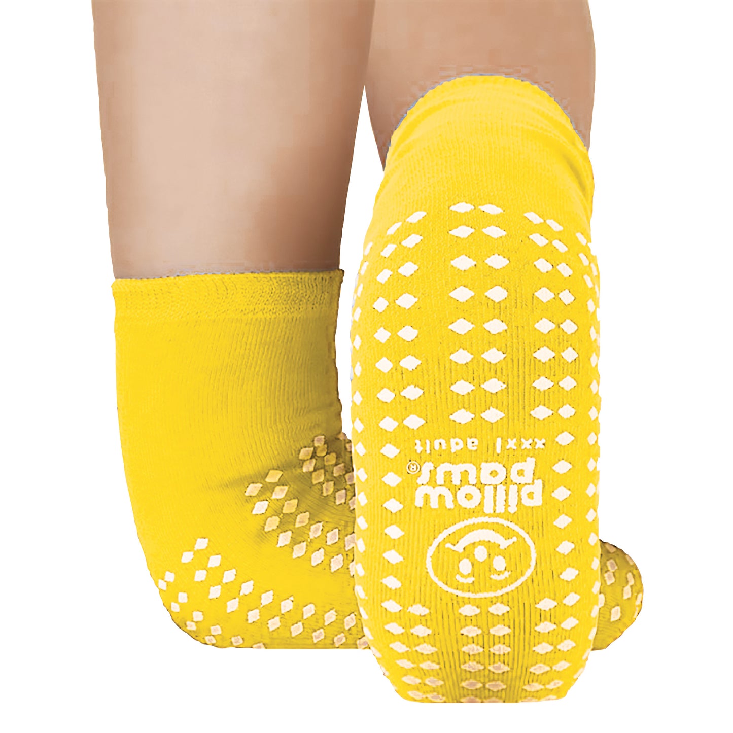 Double Print Risk-Alert Socks, 3X-Large Adult Bariatric, Yellow, 48 Pair/Case
