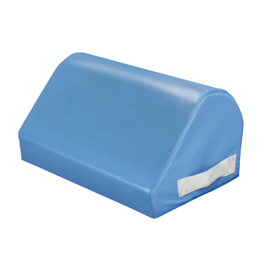 Vinyl-Covered Tall Knee Bolster, Radiolucent Blue