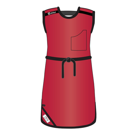 Grab ’n Go Tie Apron, Female, Standard Lead, Scarlet, Medium