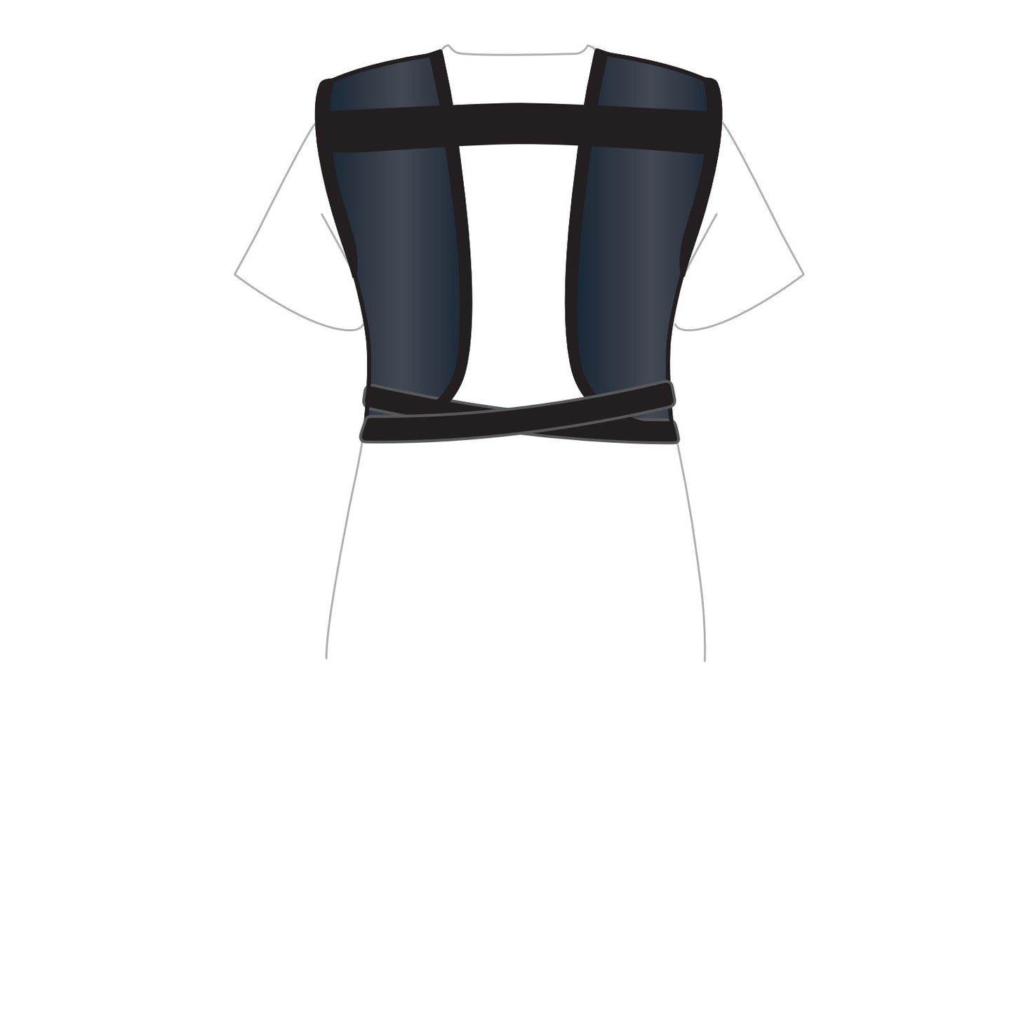 Grab ’n Go Tie Apron, Female, Standard Lead, Black, Large