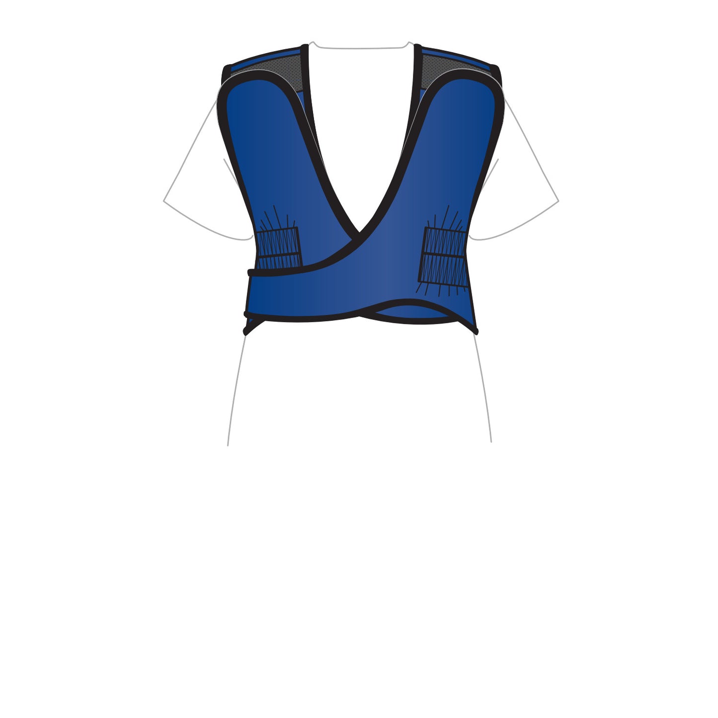 Grab ’n Go 4-Point Quick Drop Apron, Female, Ultralight Lead-Free, Navy Blue, Small