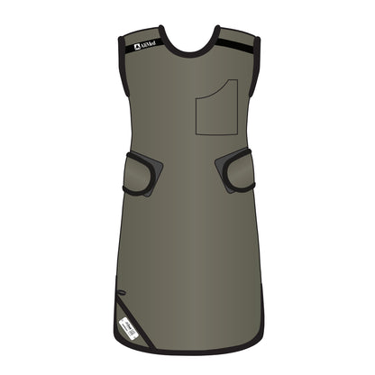 Grab ’n Go 4-Point Quick Drop Apron, Female, Ultralight Lead-Free, Charcoal, X-Large