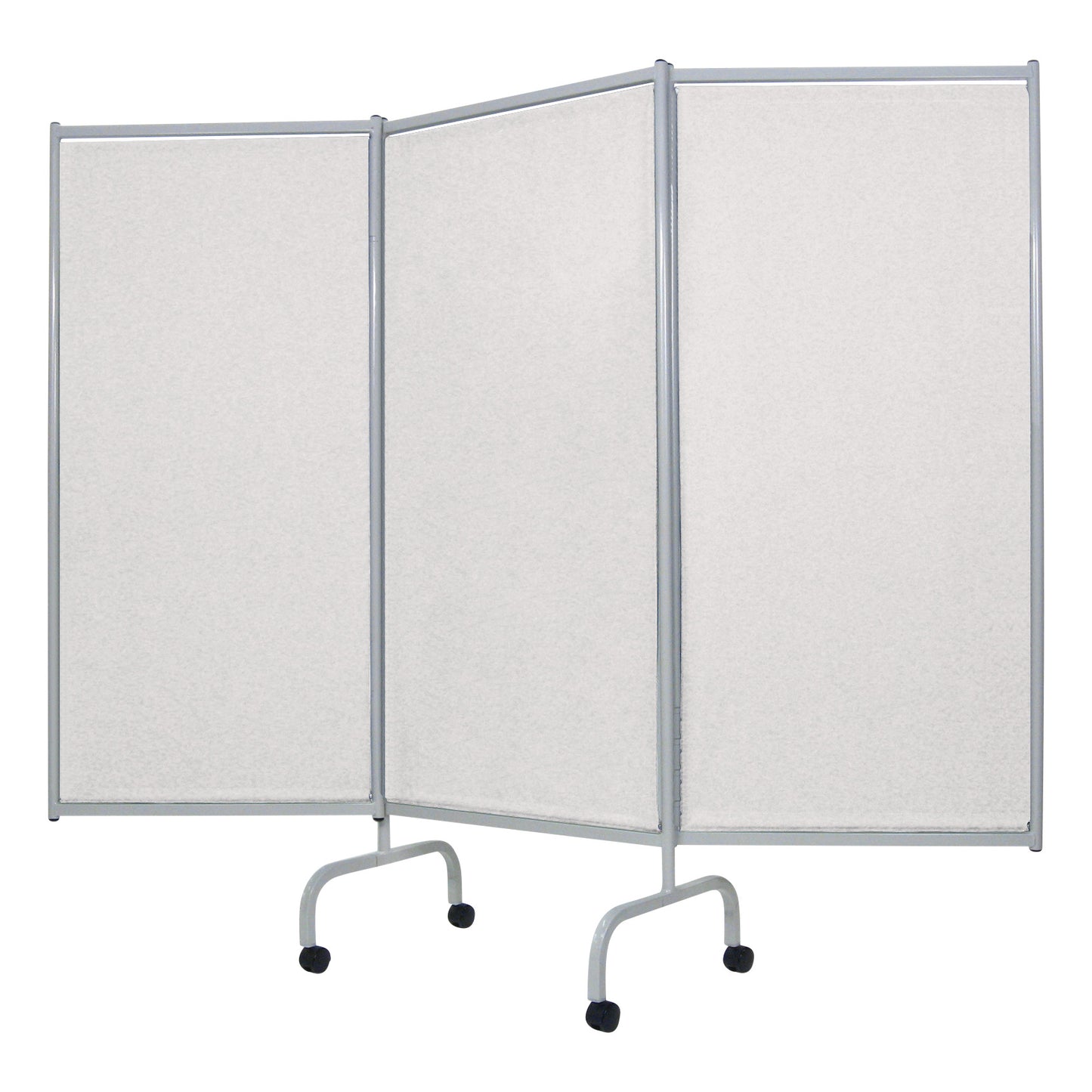 Privess Elite Three-Panel Privacy Screen, 84"W x 70"H (Extended), White