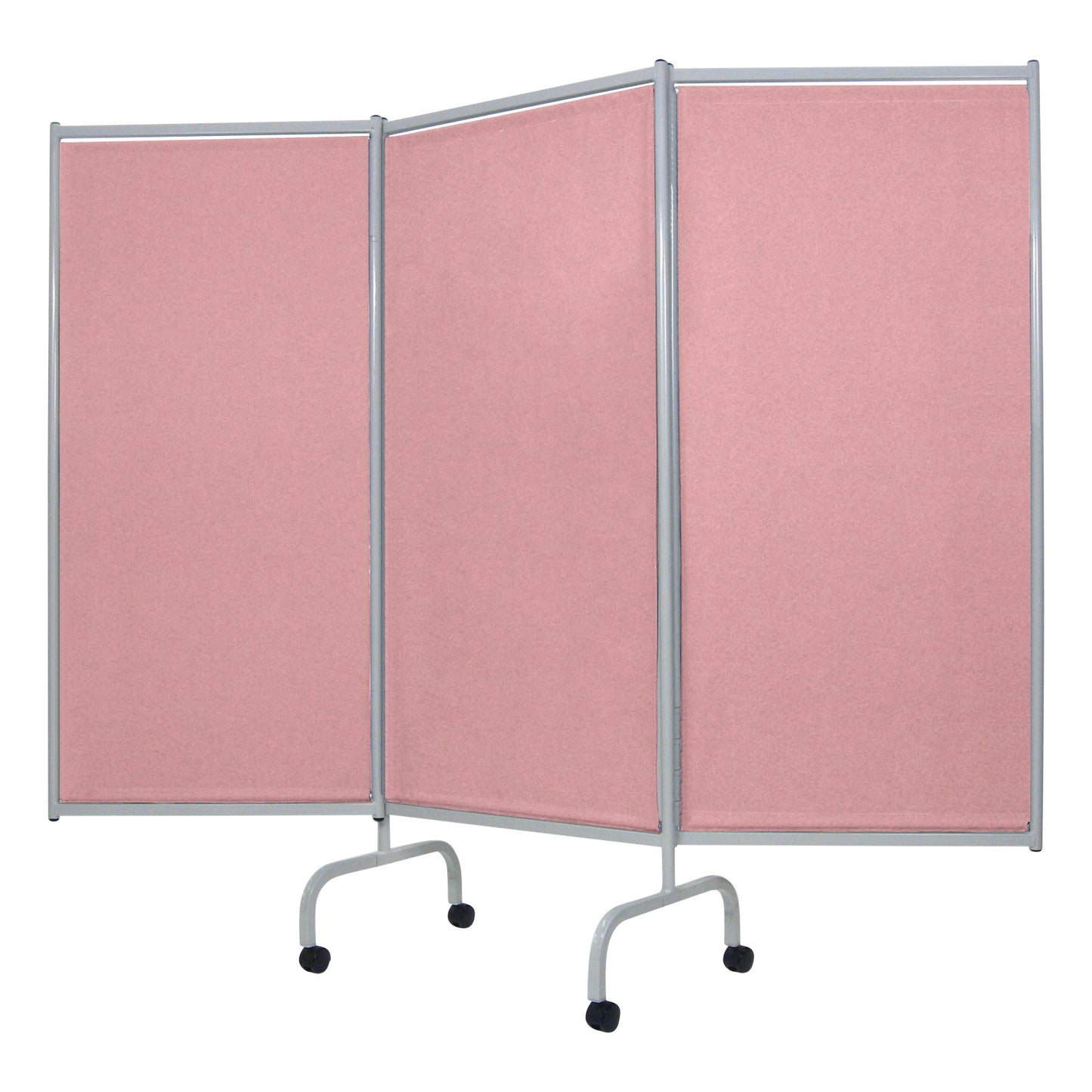 Privess Elite Three-Panel Privacy Screen, 84"W x 70"H (Extended), Blush