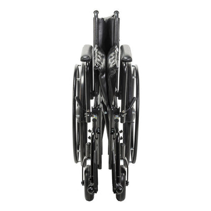 Drive Medical Sentra EC Heavy-Duty Wheelchair with Removable Desk Arms and Elevating Leg Rests