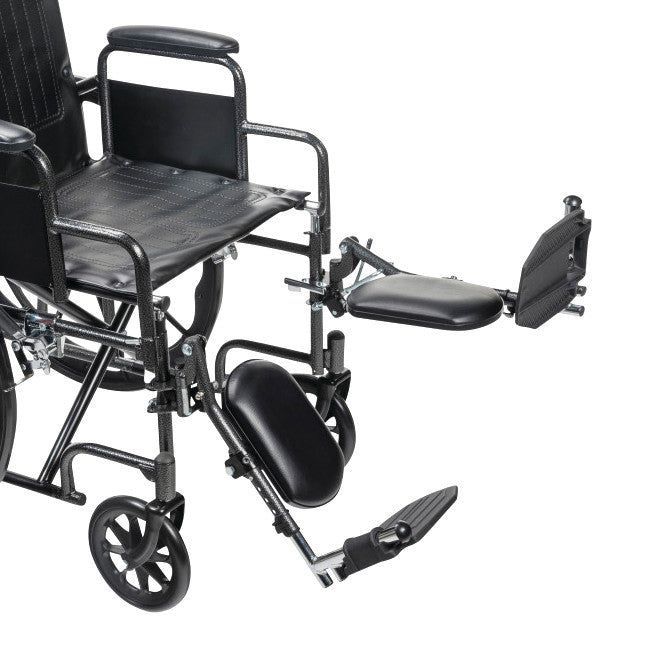 Drive Medical Silver Sport Full-Reclining Wheelchair with Removable Desk Arms