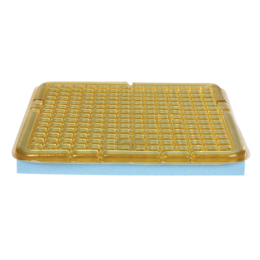 Checkerboard T-Gel Plus Wheelchair Cushion, Black Stretch Polyknit Cover, 18"W x 16"D