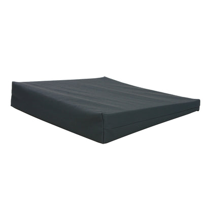 Basic Wedge Wheelchair Cushion, 16"W x 16"D, Vinyl Upholstered Cover