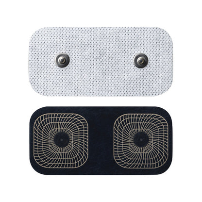 Snap Electrode, Dual Snap, Rectangle, 2"W x 4"L, 20/Case (2 per sheet, 10 sheets per case)