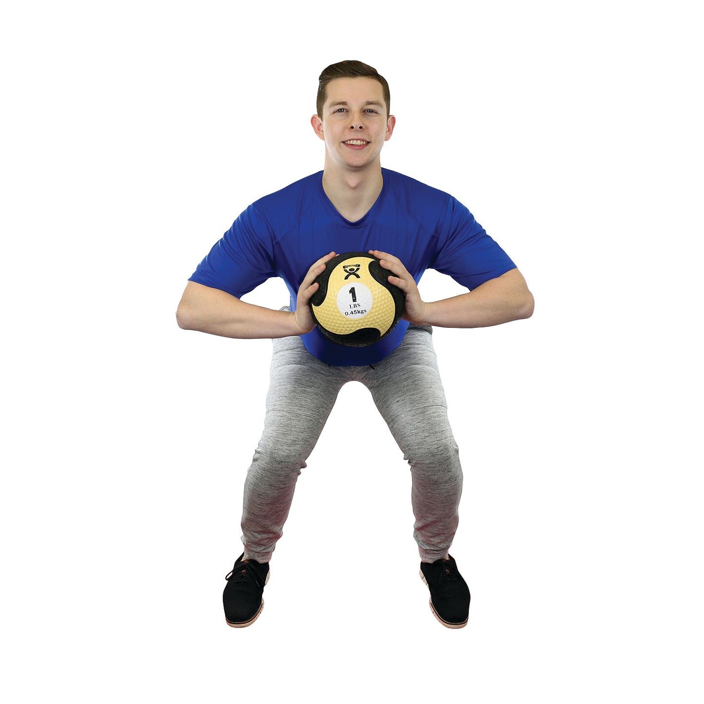 Rubber Medicine Ball, Tan, 8"W, 1 lb.