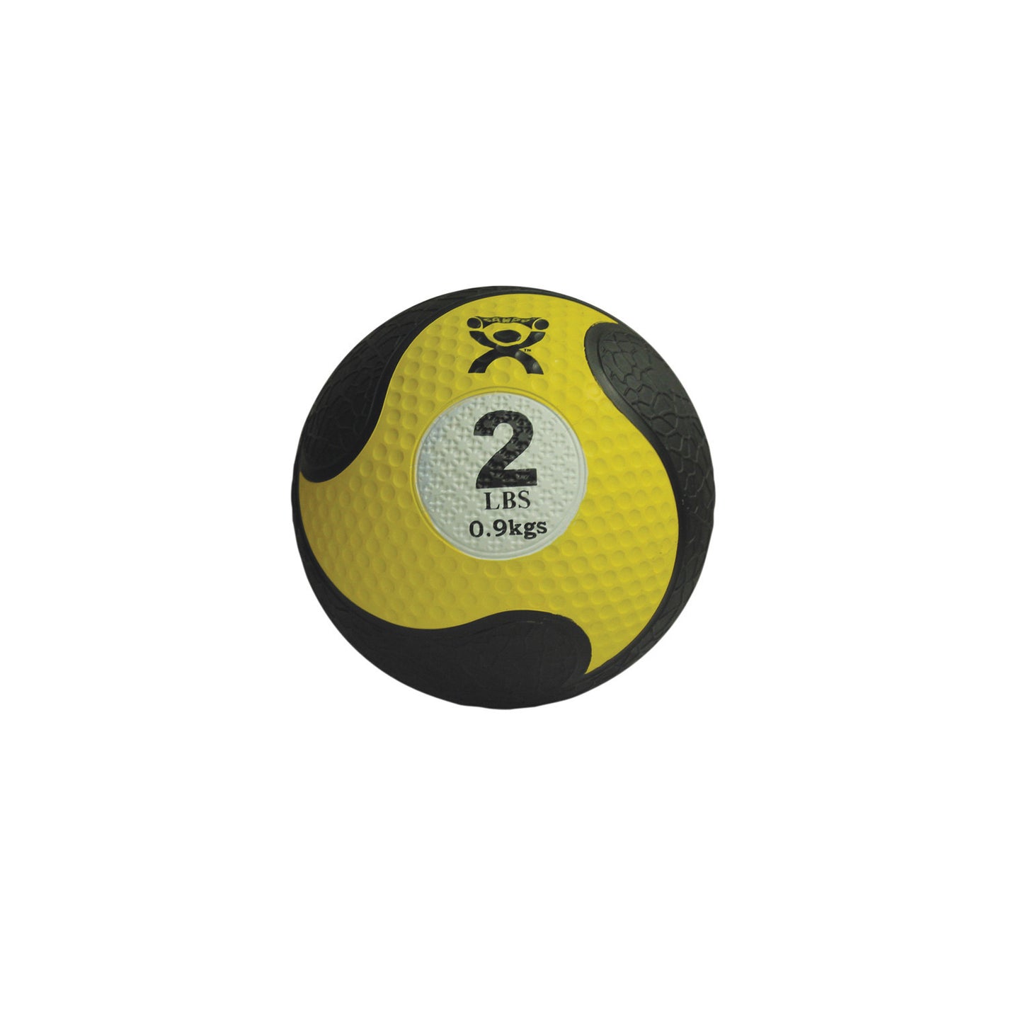 Rubber Medicine Ball, Yellow, 8"W, 2 lbs.