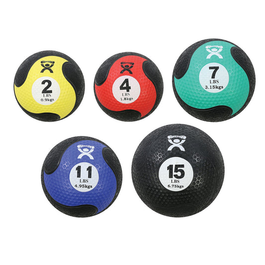 CanDo® Rubber Medicine Ball Set