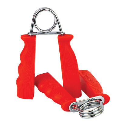 Fixed Resistance Grip Exerciser, Easy, Red, Pair