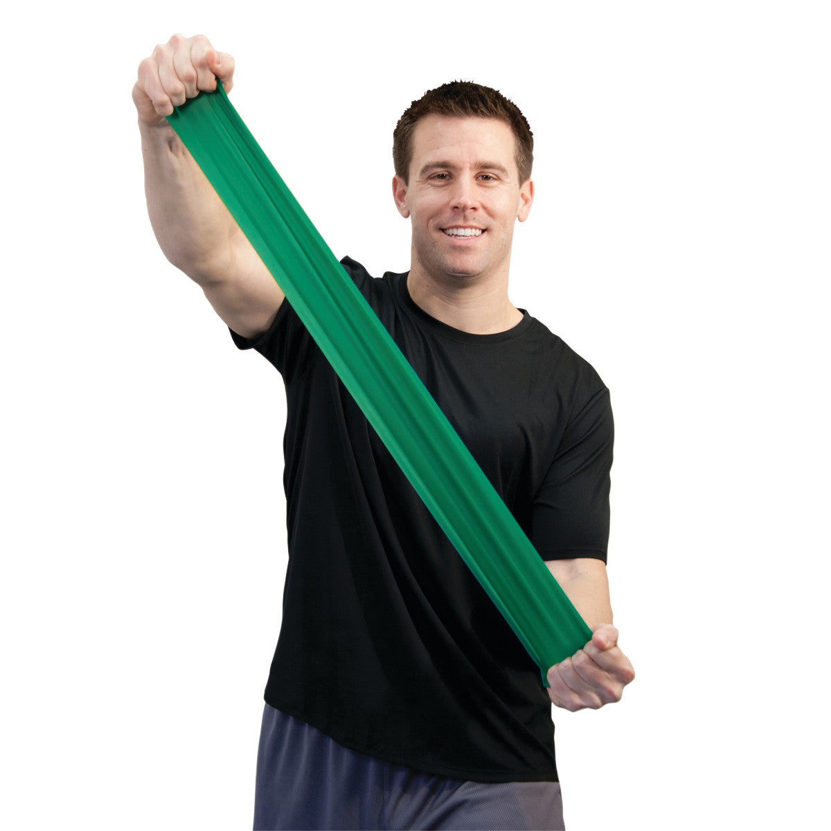 Sup-R Band Non-Latex Exercise Band, Green, Medium,  6-yd. Roll
