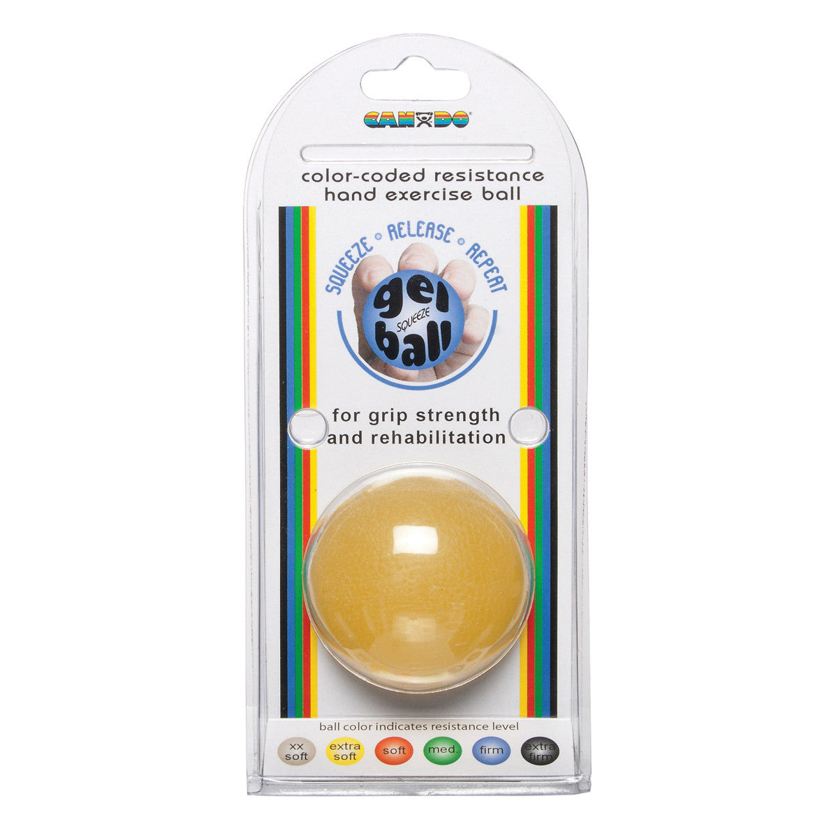 Gel Squeeze Ball, Yellow, X-Light