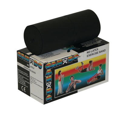 Non-Latex Exercise Band, Black, X-Heavy, 6-yd. Roll