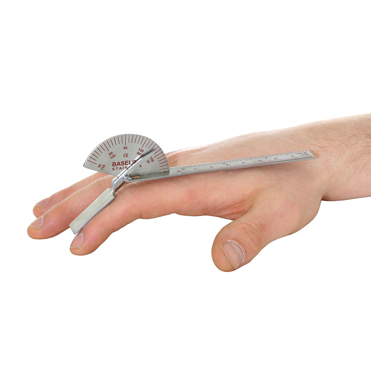 Stainless Steel Finger Goniometer, 6"L (Standard Finger)