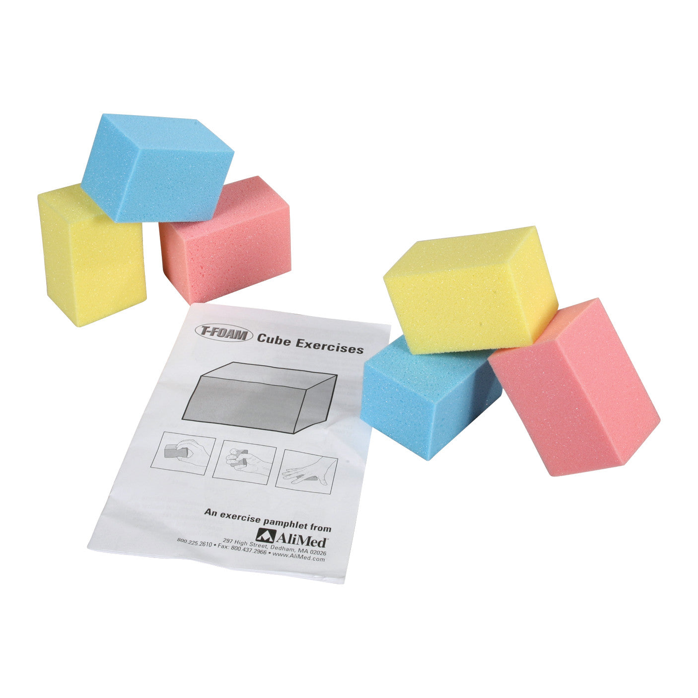 T-Foam Visco Cube Pack 6 Piece/Set (2 of each color)