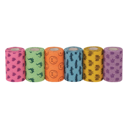 NL Flexible Cohesive Bandage, Kids Pack, 3"W x 5 yds., 24 Roll/Case