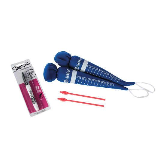 Antimicrobial-Treated Blue Therapy Carrot Hand Contracture Orthosis Kit, 6 Kit/Case