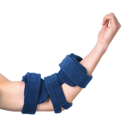 Adult Small Standard Elbow Orthosis, Terrycloth Cover, Navy