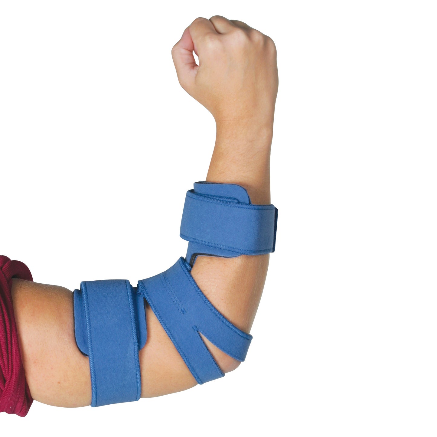Adult Small Standard Elbow Orthosis, Comfyprene Cover, Light Blue