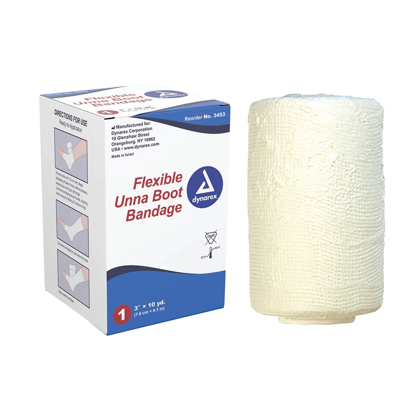 Unna Bandage Standard, 3"W x 10 yds., 12 Roll/Case