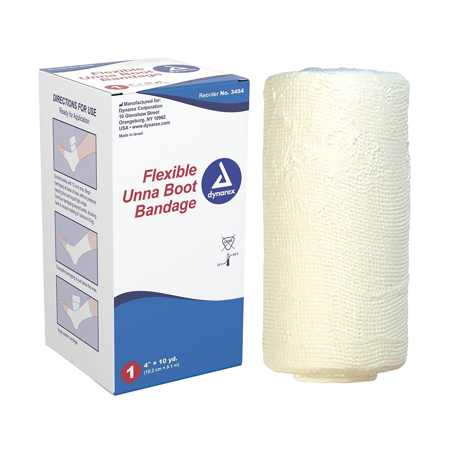 Unna Bandage Standard, 4"W x 10 yds., 12 Roll/Case