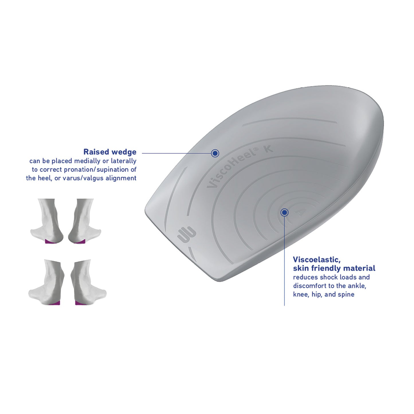 ViscoHeel K Heel Cushion, Size 3