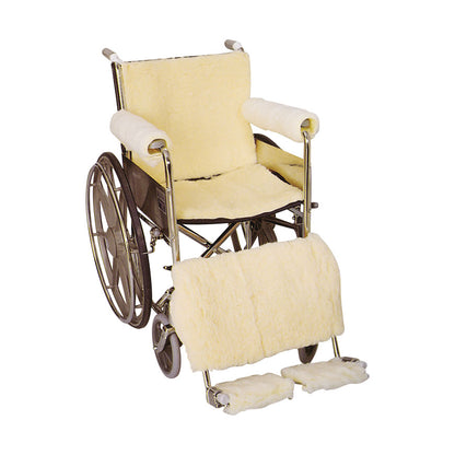 SkiL-Care™ Synthetic Sheepskin Wheelchair Footrest Pad