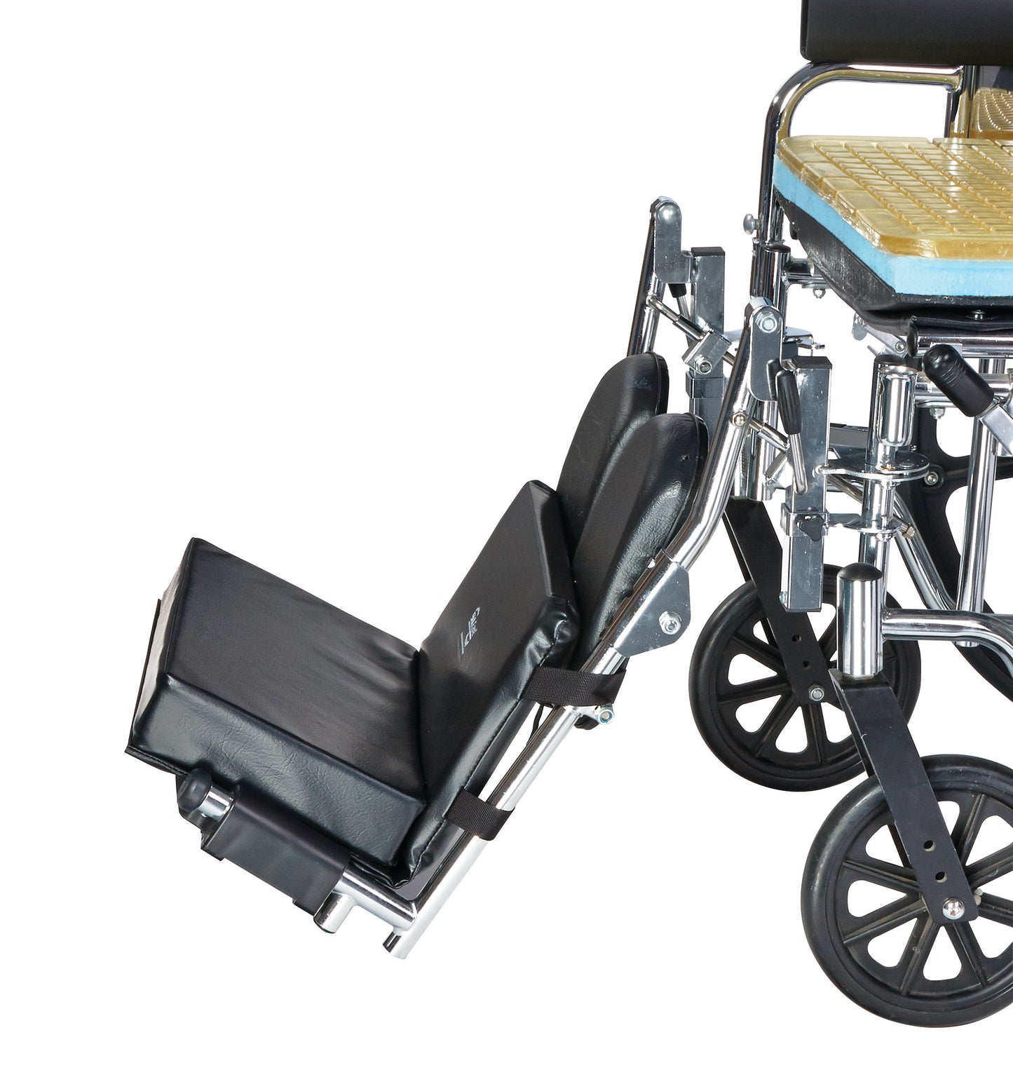 Drop-Stop Wheelchair Footrest Extender, 2"H Pad