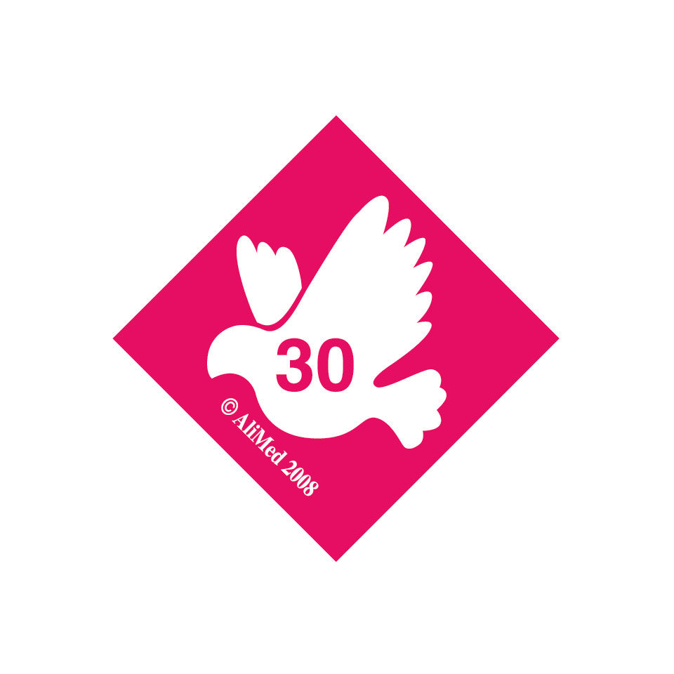 Standardized Equipment Weight Capacity Label, "30" for 300 lbs., 25/Pack