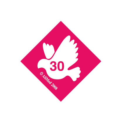 Standardized Equipment Weight Capacity Label, "30" for 300 lbs., 25/Pack