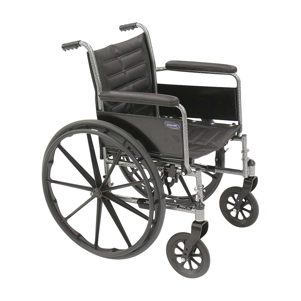 Tracer EX2 Wheelchair with Removable Fixed-Height Full Arms, 18"W x 16"D