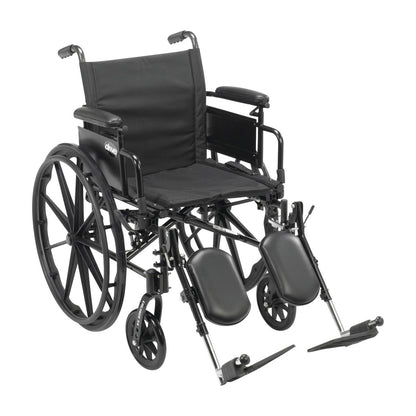 Cruiser X4 Wheelchair with Removable Desk Arms and Elevating Leg Rests, 18"W