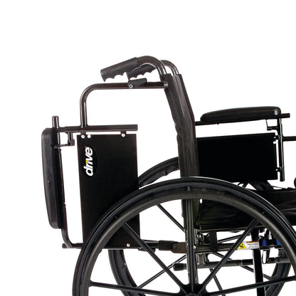 Drive Medical Cruiser X4 Wheelchair with Full Arms and Elevating Leg Rests
